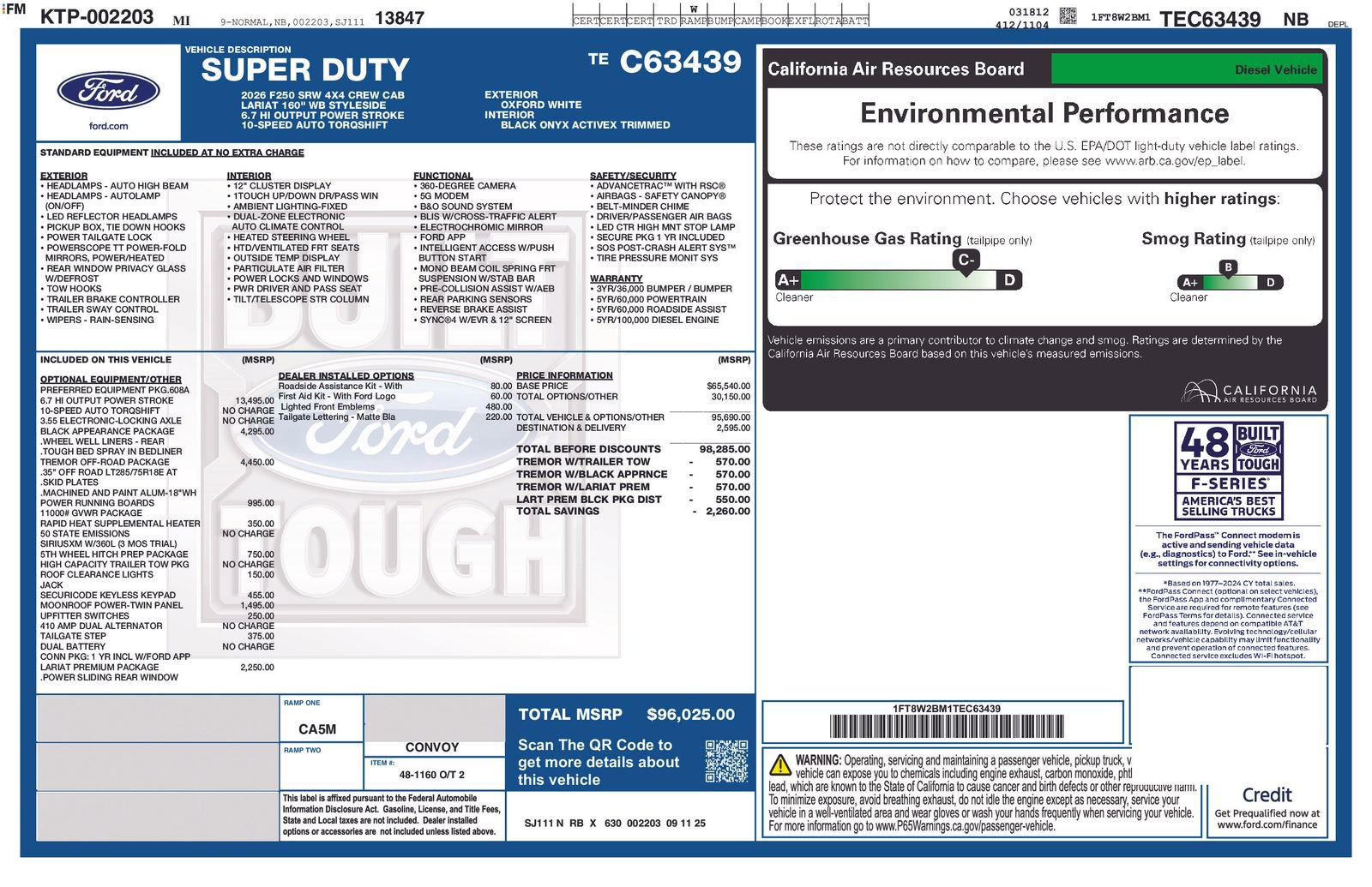 New 2026 Ford F250 Lariat image 5