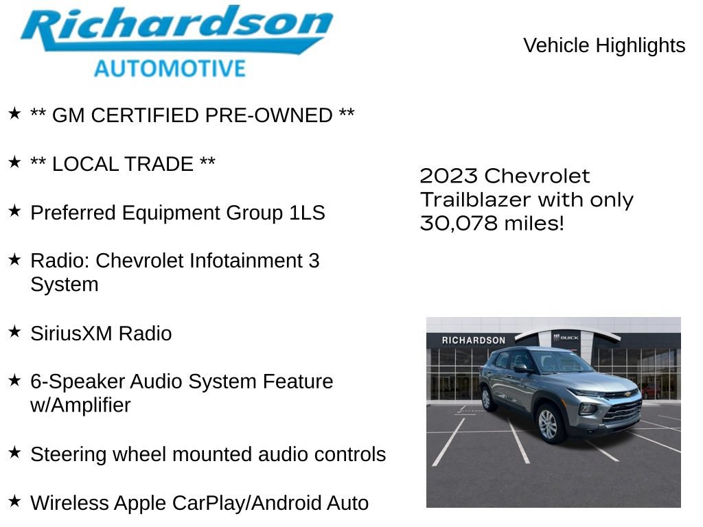 Used 2023 Chevrolet TrailBlazer LS AWD/4WD image 11