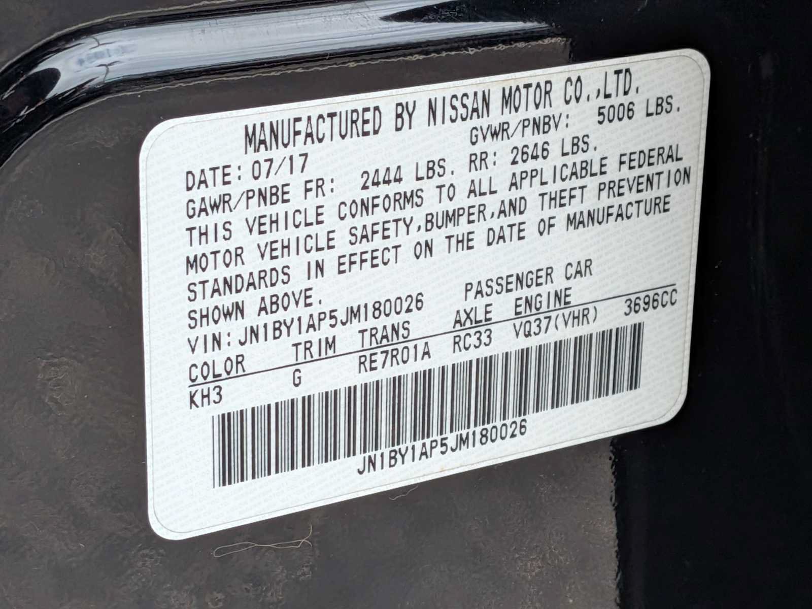 Used 2018 INFINITI Q70 Luxe RWD image 21