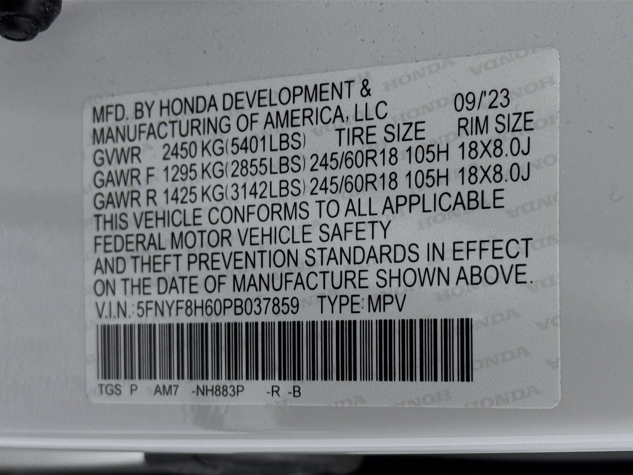 Certified 2023 Honda Passport TrailSport image 32