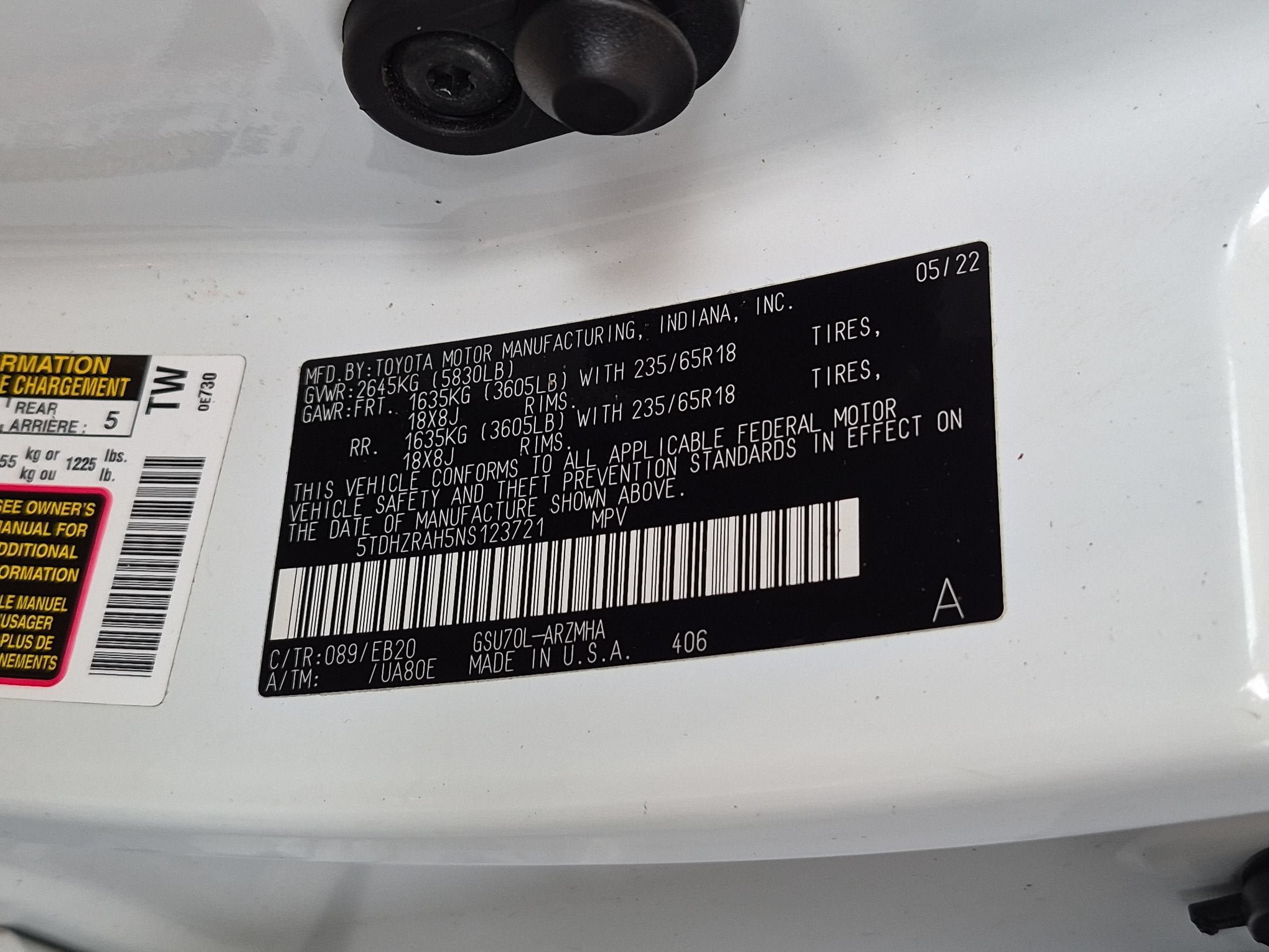 Used 2022 Toyota Highlander XLE FWD image 26