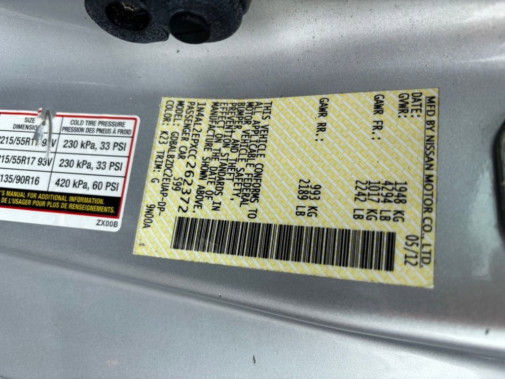 Used 2012 Nissan Altima 2.5 S w/ Convenience Pkg FWD image 11