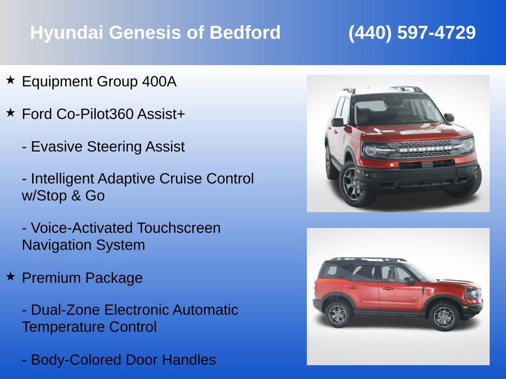 Used 2022 Ford Bronco Sport Badlands w/ Premium Package AWD/4WD image 7