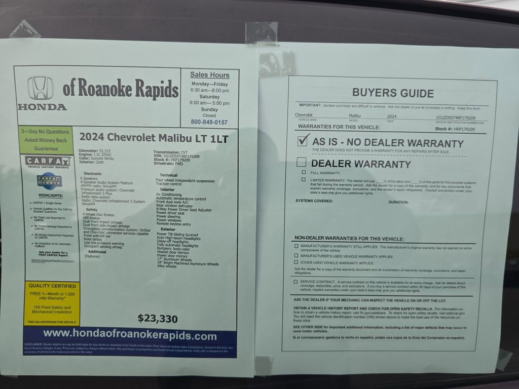 Used 2024 Chevrolet Malibu LT FWD image 31