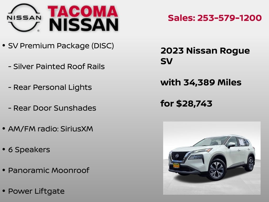 Used 2023 Nissan Rogue SV w/ SV Premium Package AWD/4WD image 12