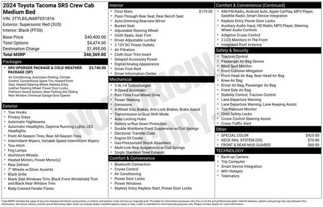Used 2024 Toyota Tacoma SR5 image 7