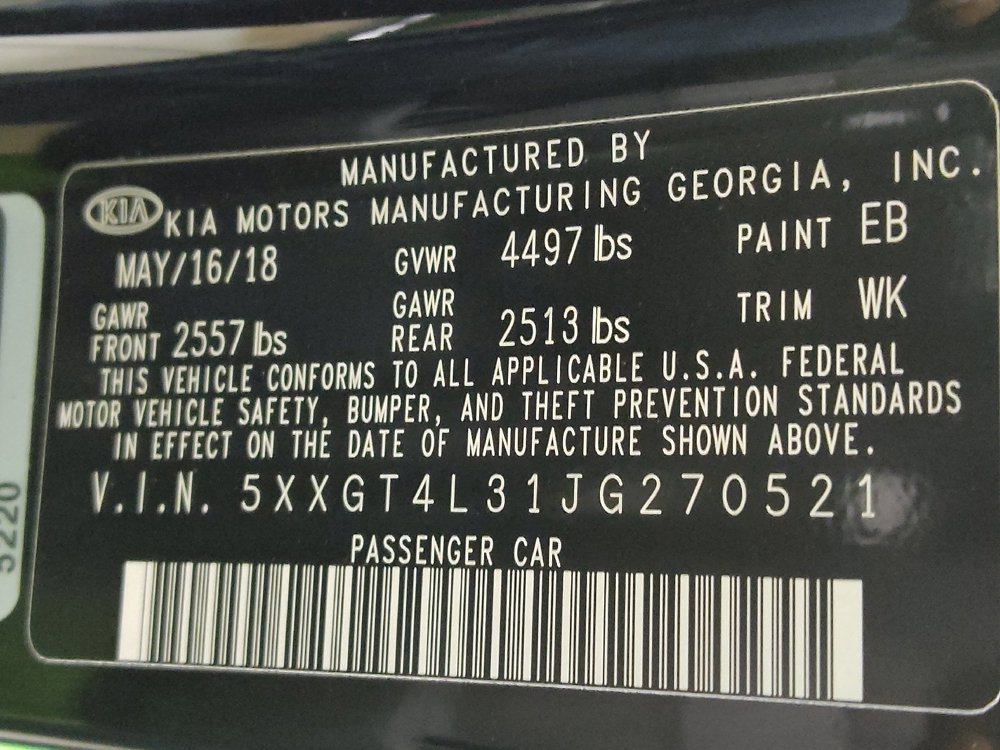 Used 2018 Kia Optima LX w/ 17" Alloy Wheels Package image 33