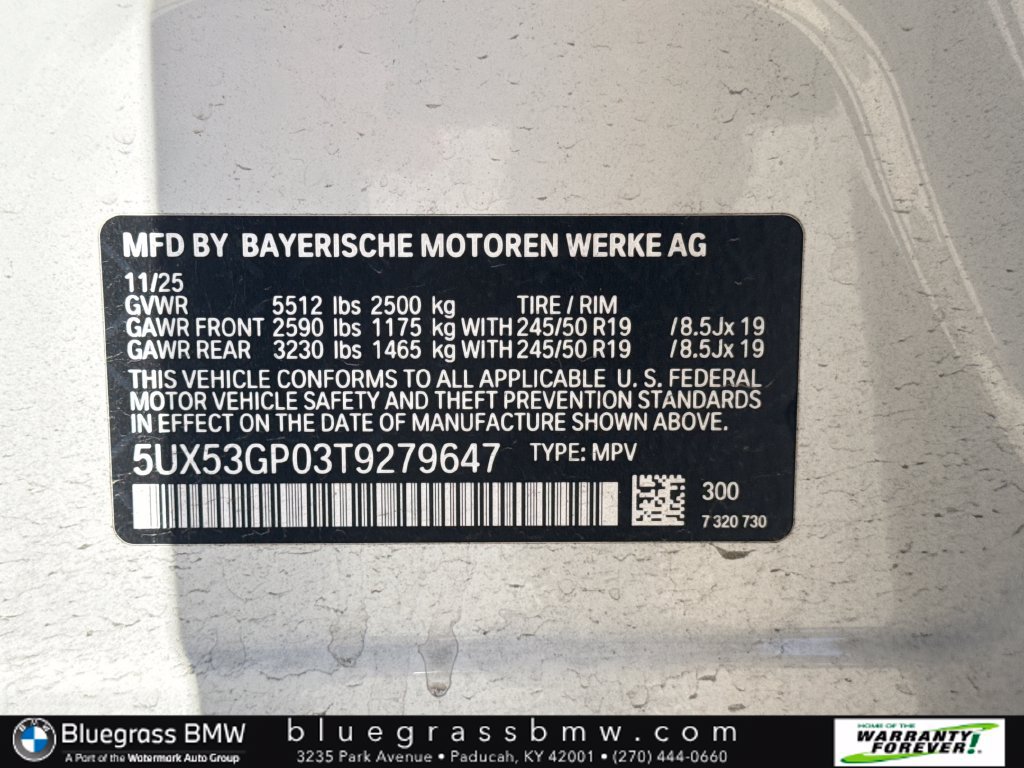 Used 2026 BMW X3 xDrive30i w/ Convenience Package AWD/4WD image 29