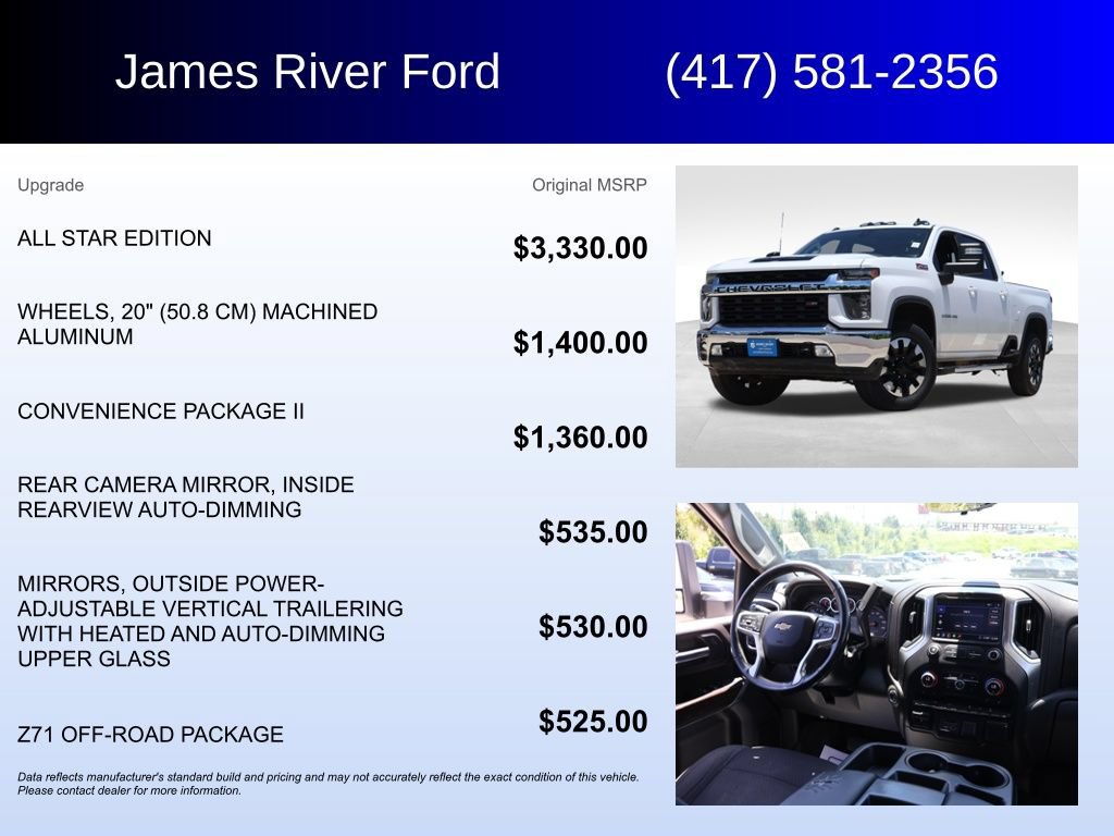 Used 2020 Chevrolet Silverado 2500 LT w/ All Star Edition AWD/4WD image 5