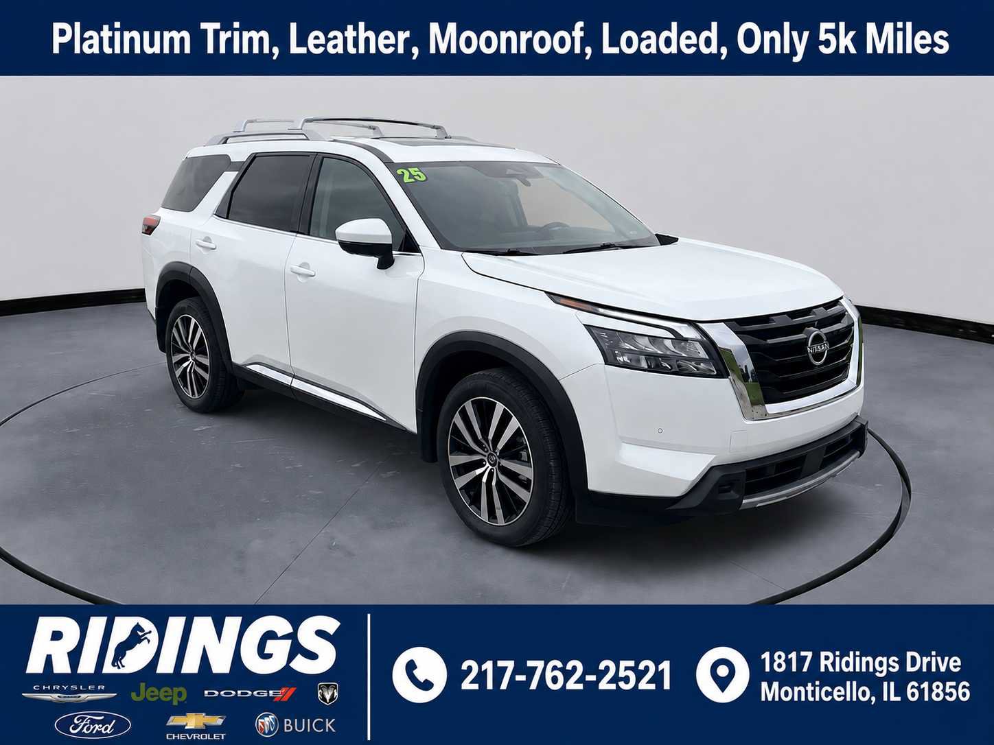 Used 2025 Nissan Pathfinder Platinum w/ Cargo Package