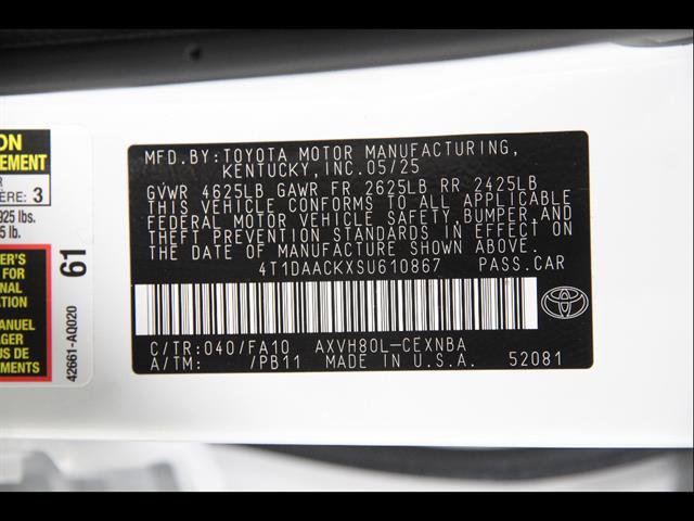 Used 2025 Toyota Camry LE w/ Convenience Package FWD image 24