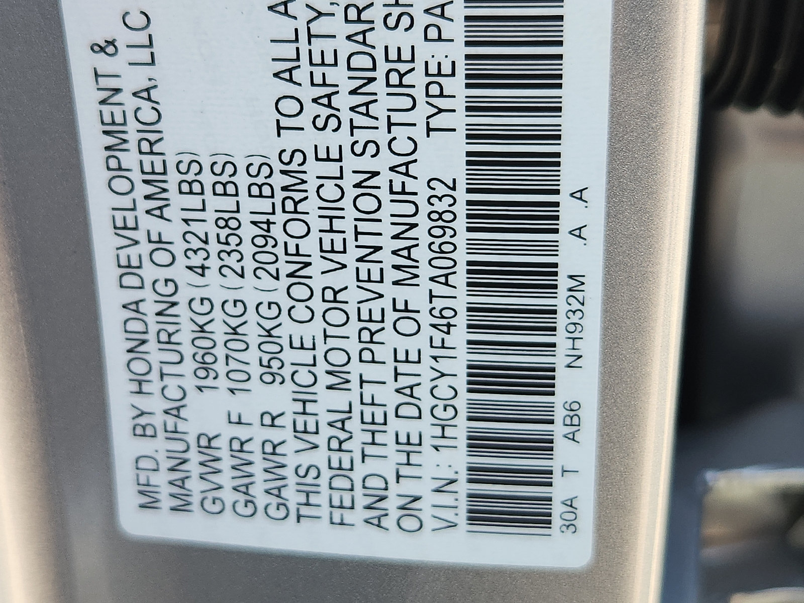 New 2026 Honda Accord SE image 18
