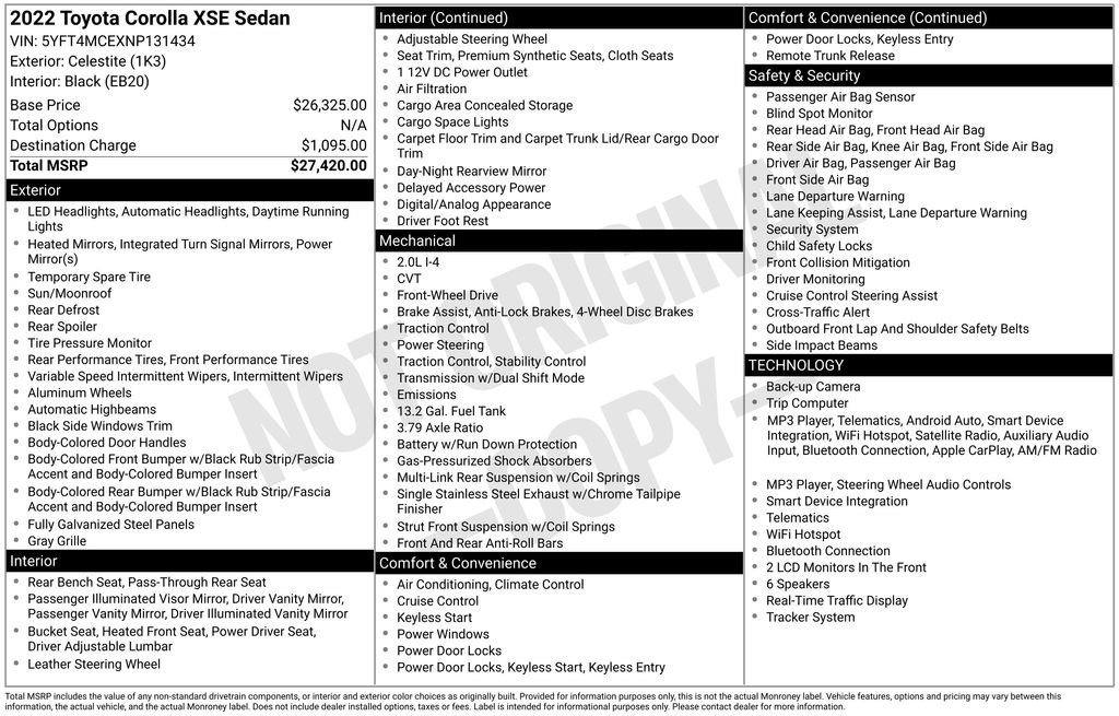 Certified 2022 Toyota Corolla XSE FWD image 32