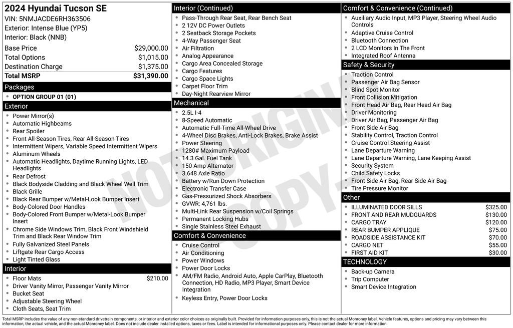 Used 2024 Hyundai Tucson SE image 15