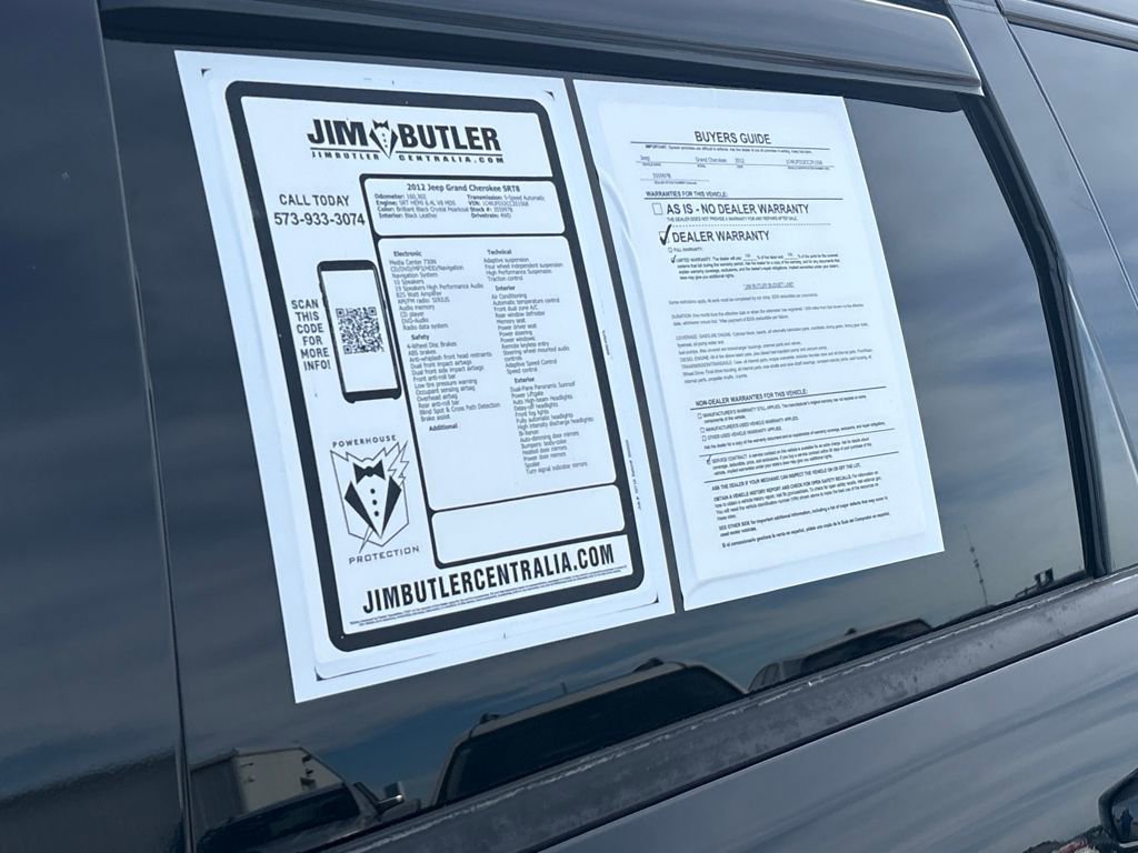 Used 2012 Jeep Grand Cherokee SRT8 w/ Luxury Group II image 50