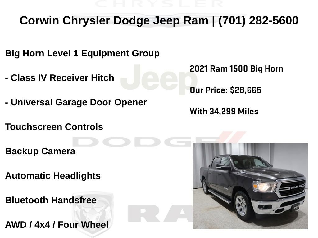 Certified 2021 RAM 1500 Big Horn image 27