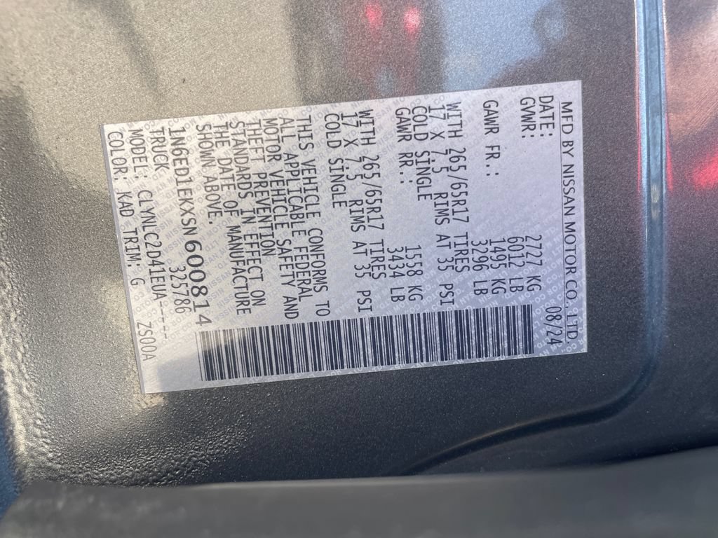 Certified 2025 Nissan Frontier SV w/ SV Convenience Package AWD/4WD image 30