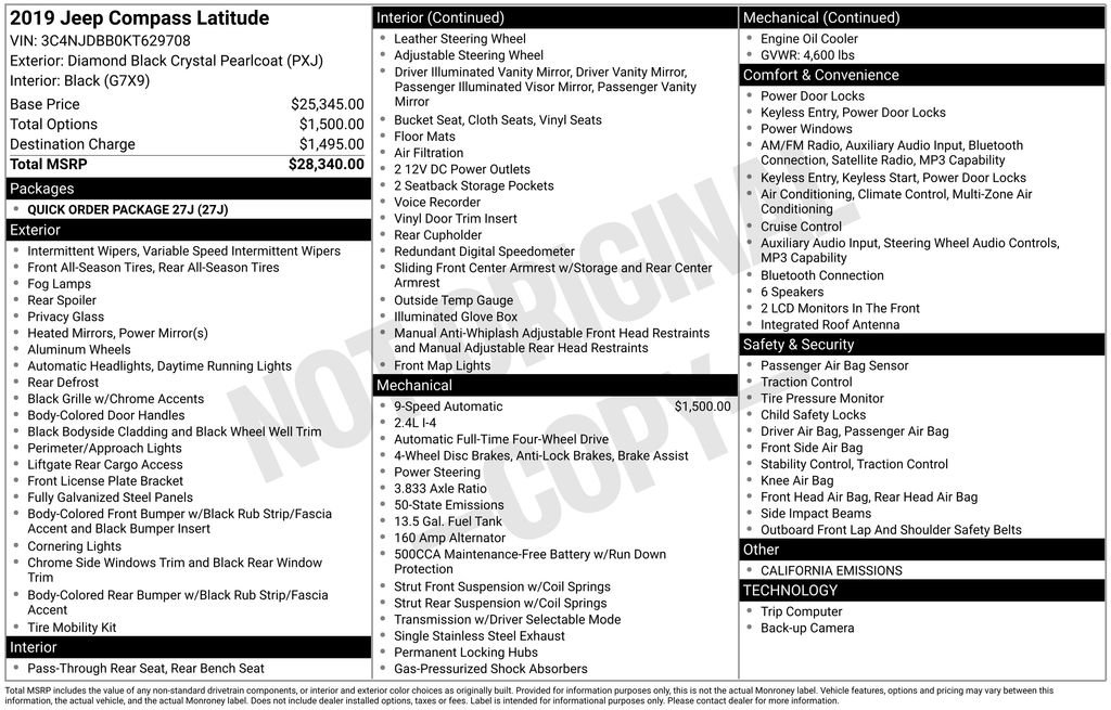 Used 2019 Jeep Compass Latitude image 35