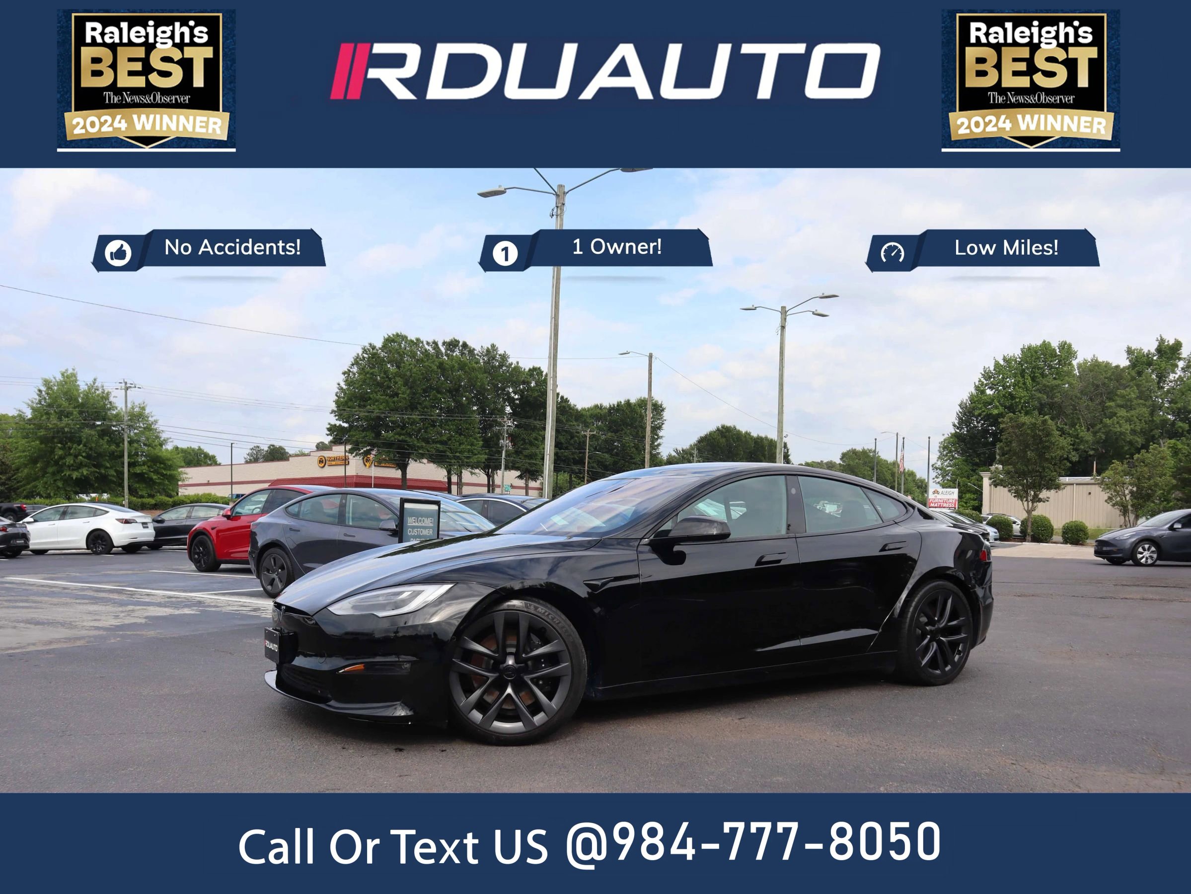 Used 2021 Tesla Model S Plaid AWD/4WD image 1