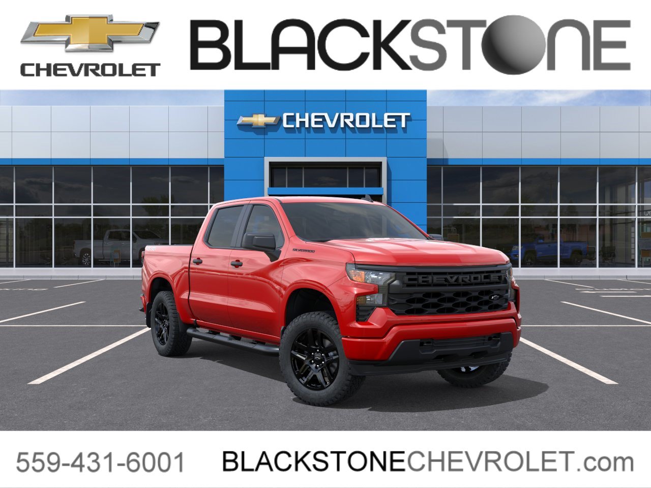 New 2026 Chevrolet Silverado 1500 Custom w/ Turbomax Blackout Package