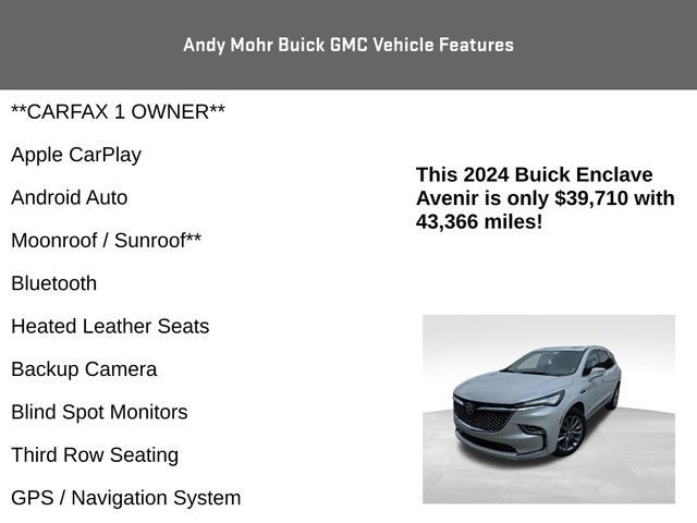 Used 2024 Buick Enclave Avenir w/ Avenir Technology Package AWD/4WD image 4