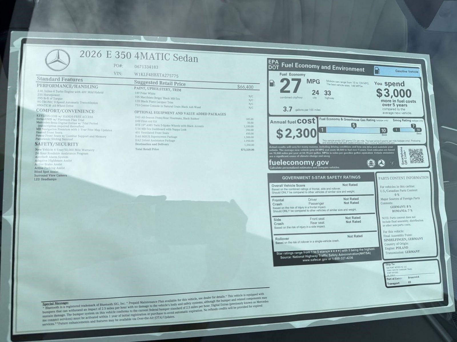 New 2026 Mercedes-Benz E 350 4MATIC Sedan image 37