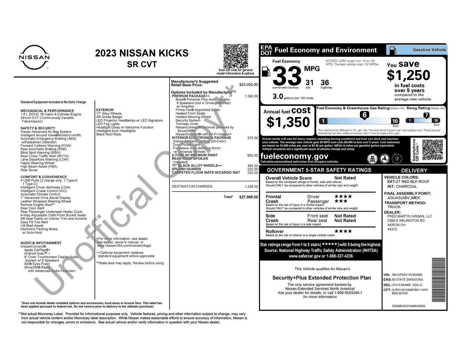 Used 2023 Nissan Kicks SR w/ SR Premium Package image 17