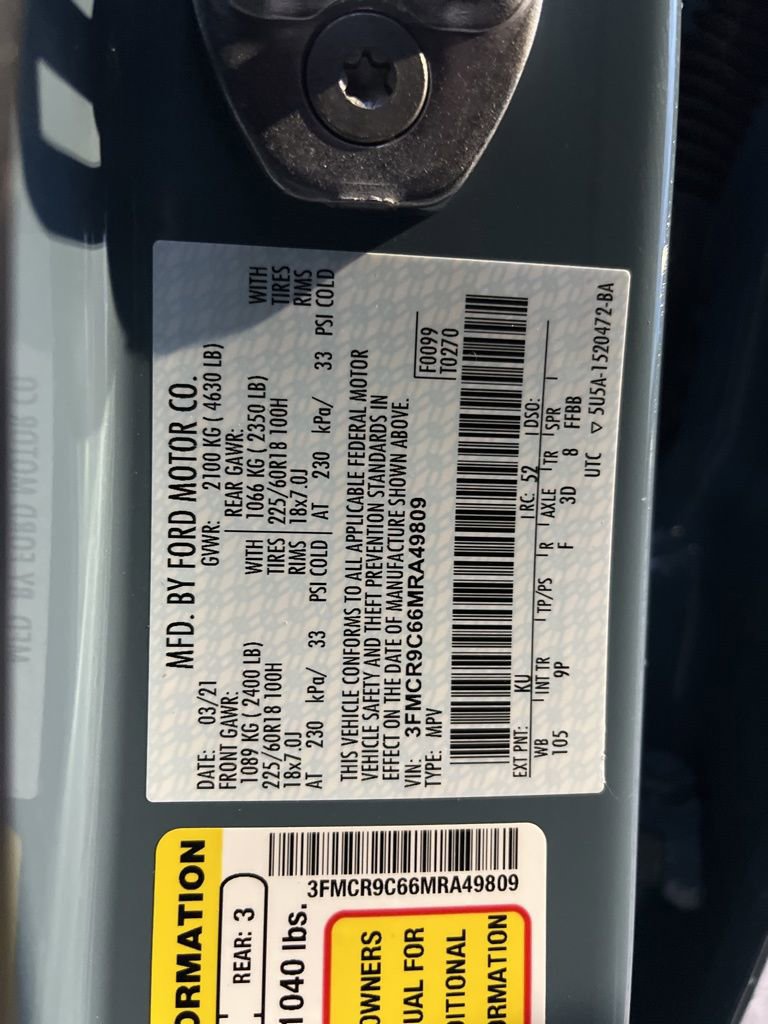 Used 2021 Ford Bronco Sport Outer Banks w/ Outer Banks Package image 10