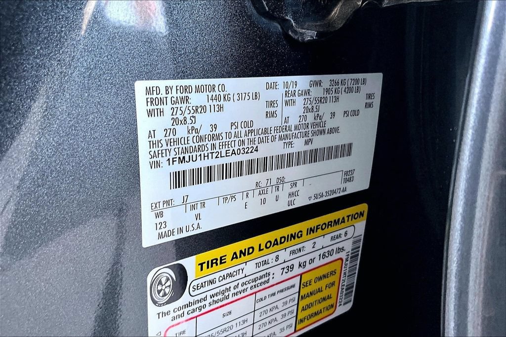 Used 2020 Ford Expedition XLT w/ Equipment Group 202A RWD image 32