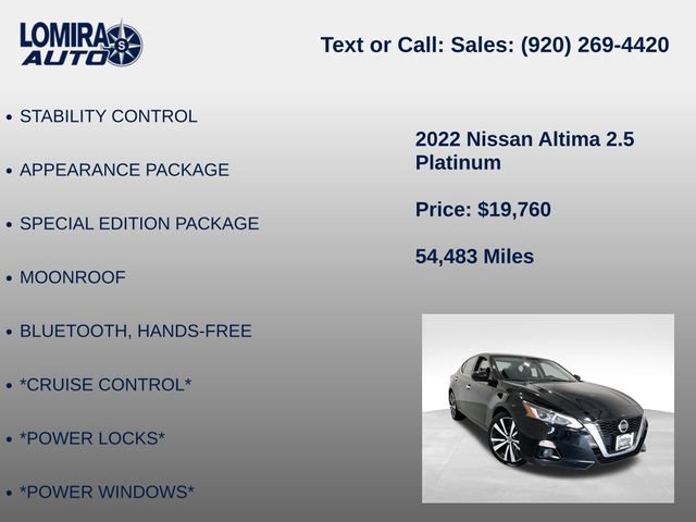Used 2022 Nissan Altima 2.5 Platinum AWD/4WD image 8