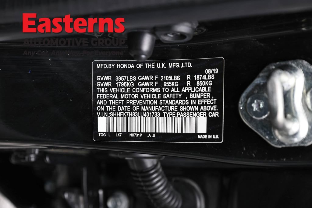 Used 2020 Honda Civic EX-L image 35