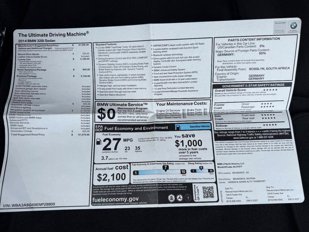 Used 2014 BMW 328i Sedan RWD image 54