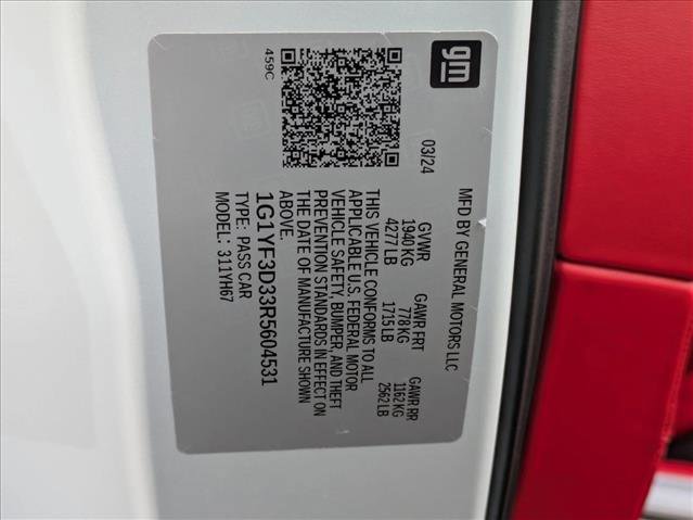 Used 2024 Chevrolet Corvette Z06 w/ Stealth Interior Trim Package image 23