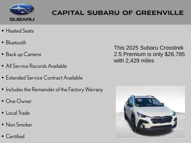 Certified 2025 Subaru Crosstrek 2.5i Premium image 4