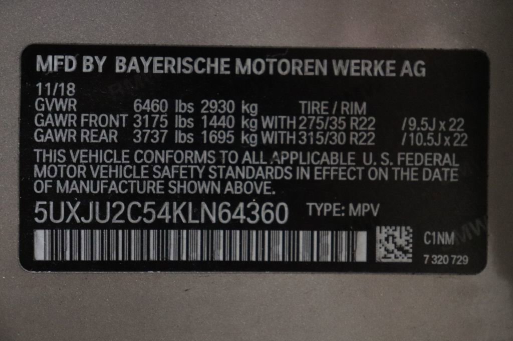 Used 2019 BMW X5 xDrive50i w/ M Sport Package image 33