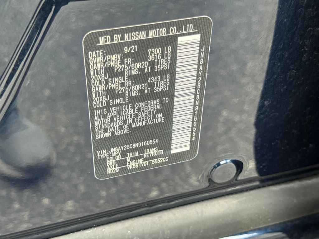 Used 2022 Nissan Armada SL RWD image 34