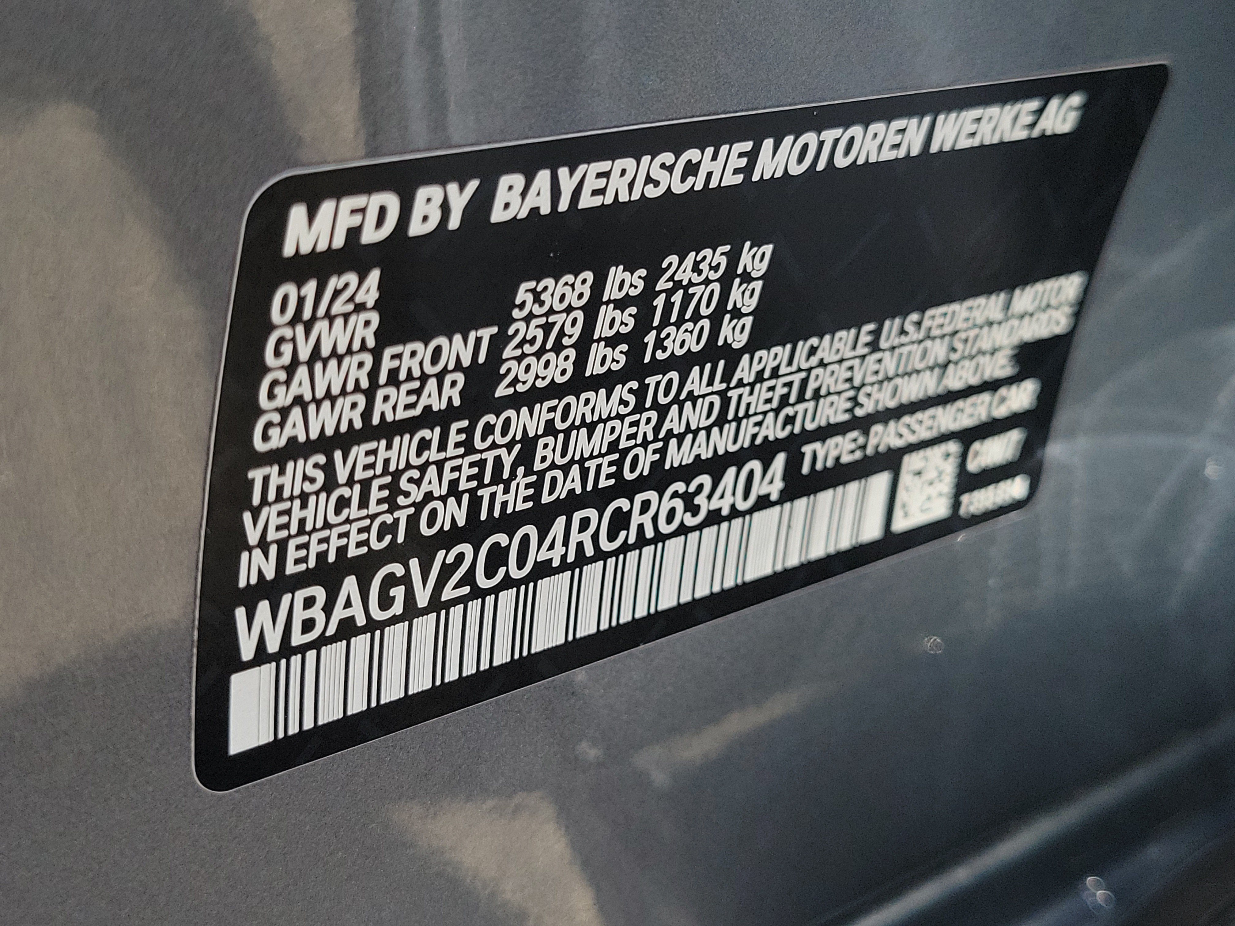 Certified 2024 BMW 840i Gran Coupe w/ M Sport Professional Package RWD image 7