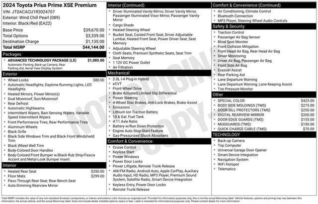 Used 2024 Toyota Prius Prime Premium w/ Advanced Technology Package image 4