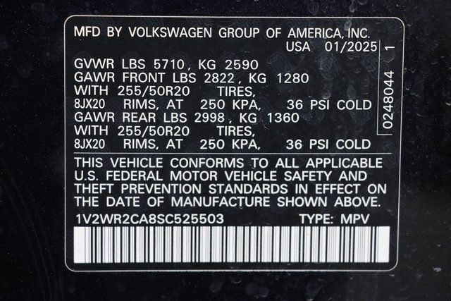 Used 2025 Volkswagen Atlas SE image 50