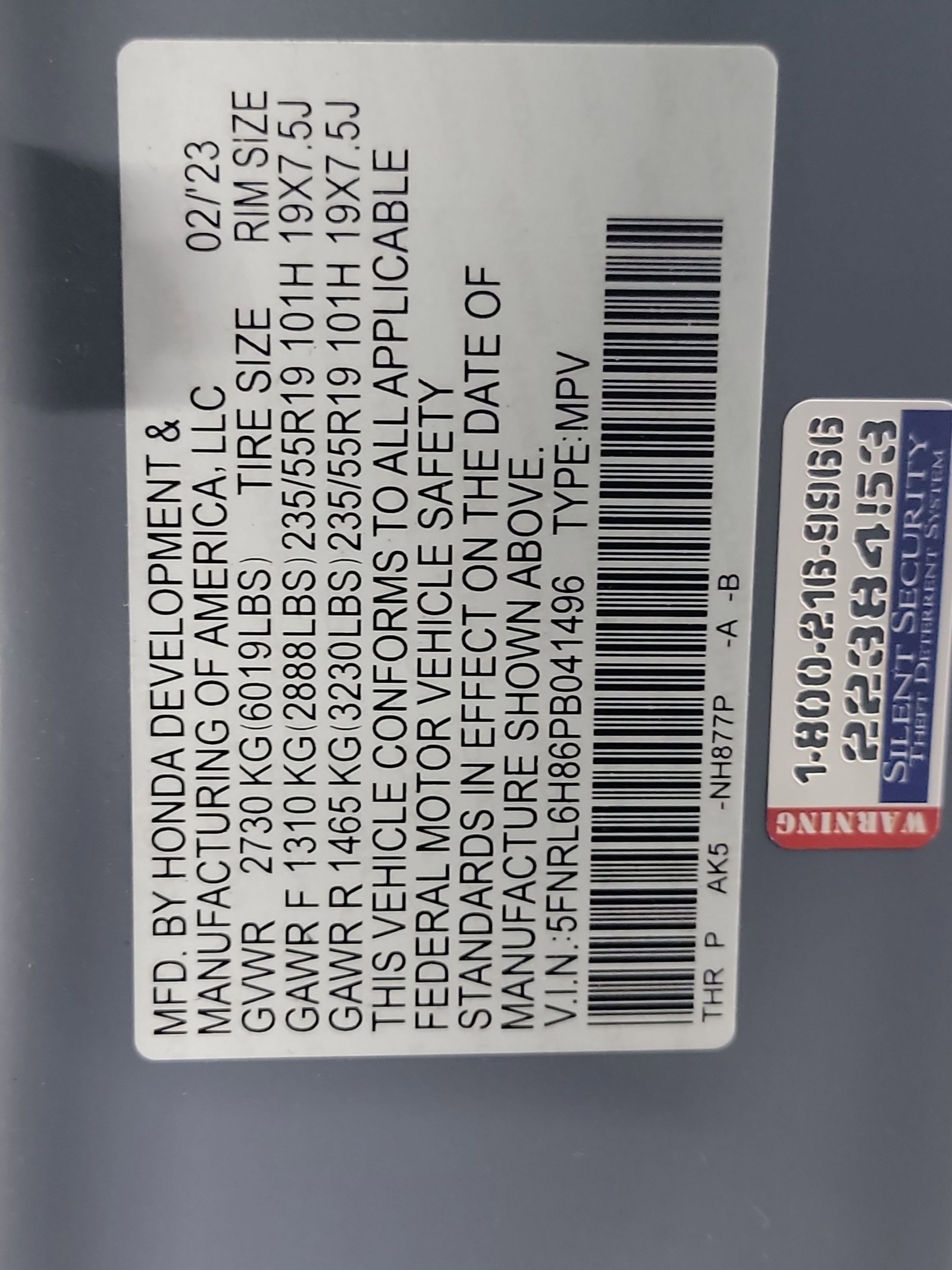 Certified 2023 Honda Odyssey Touring image 33