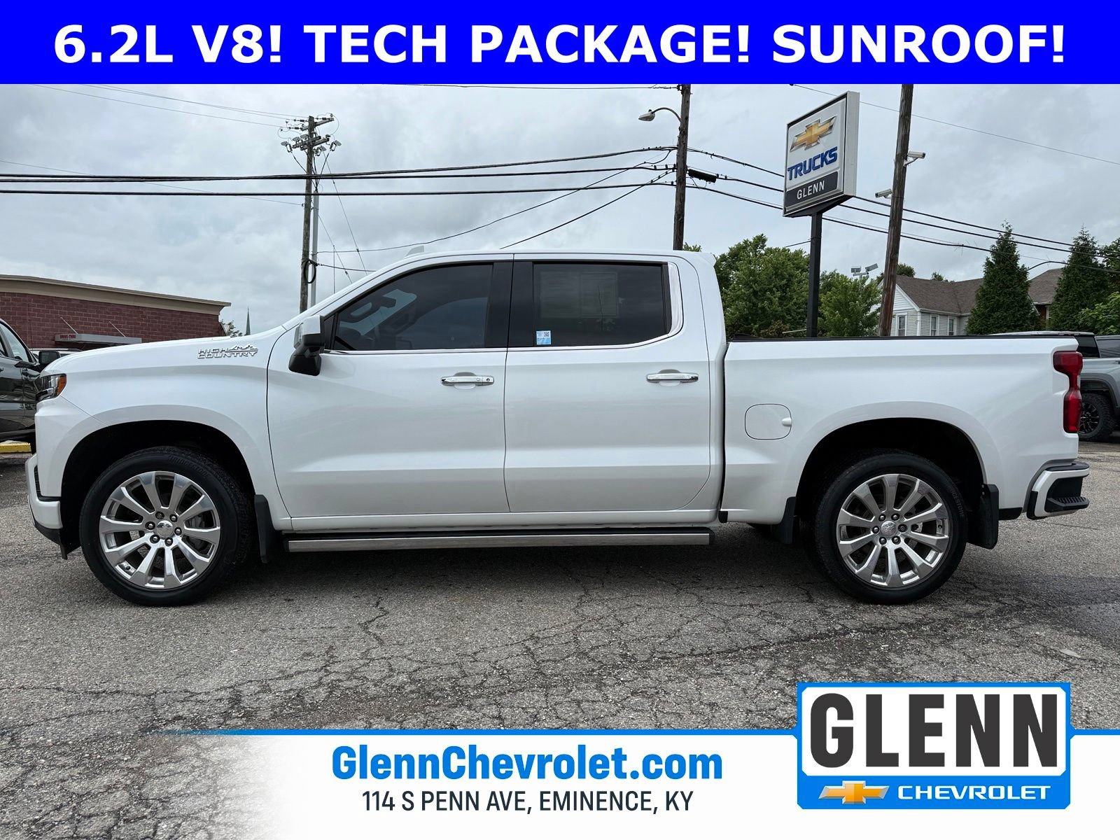 Used 2020 Chevrolet Silverado 1500 High Country w/ Technology Package AWD/4WD image 3