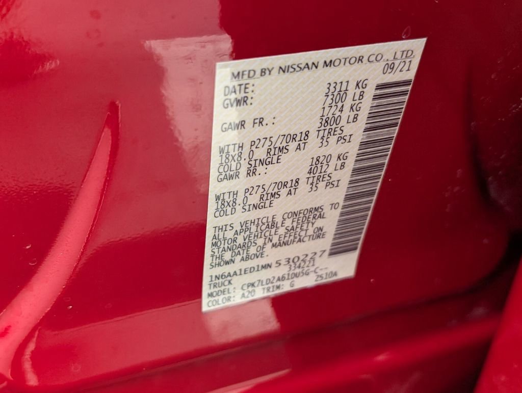 Used 2021 Nissan Titan PRO-4X w/ Pro-4x Convenience Package image 21