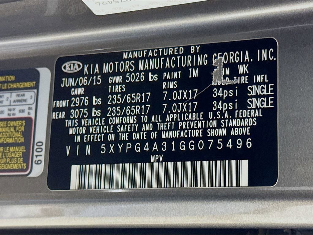 Used 2016 Kia Sorento L FWD image 27