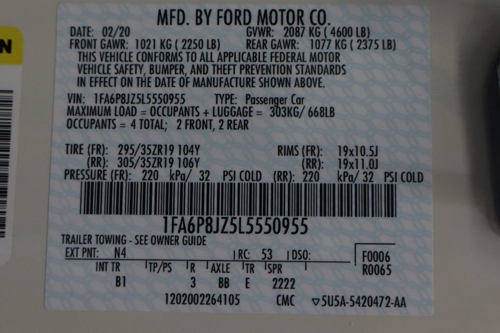 Used 2020 Ford Mustang Shelby GT350 w/ Technology Package RWD image 67