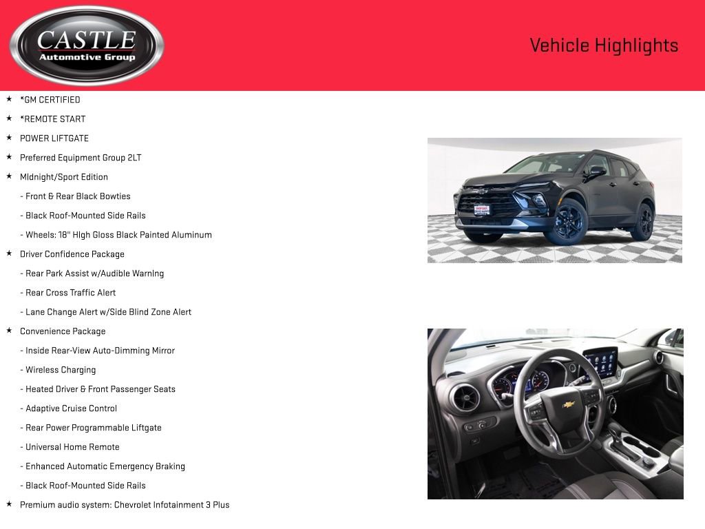 Certified 2023 Chevrolet Blazer LT w/ Convenience Package image 3