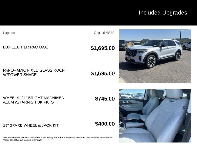 New 2026 Ford Explorer Platinum w/ LUX Leather Package AWD/4WD image 5