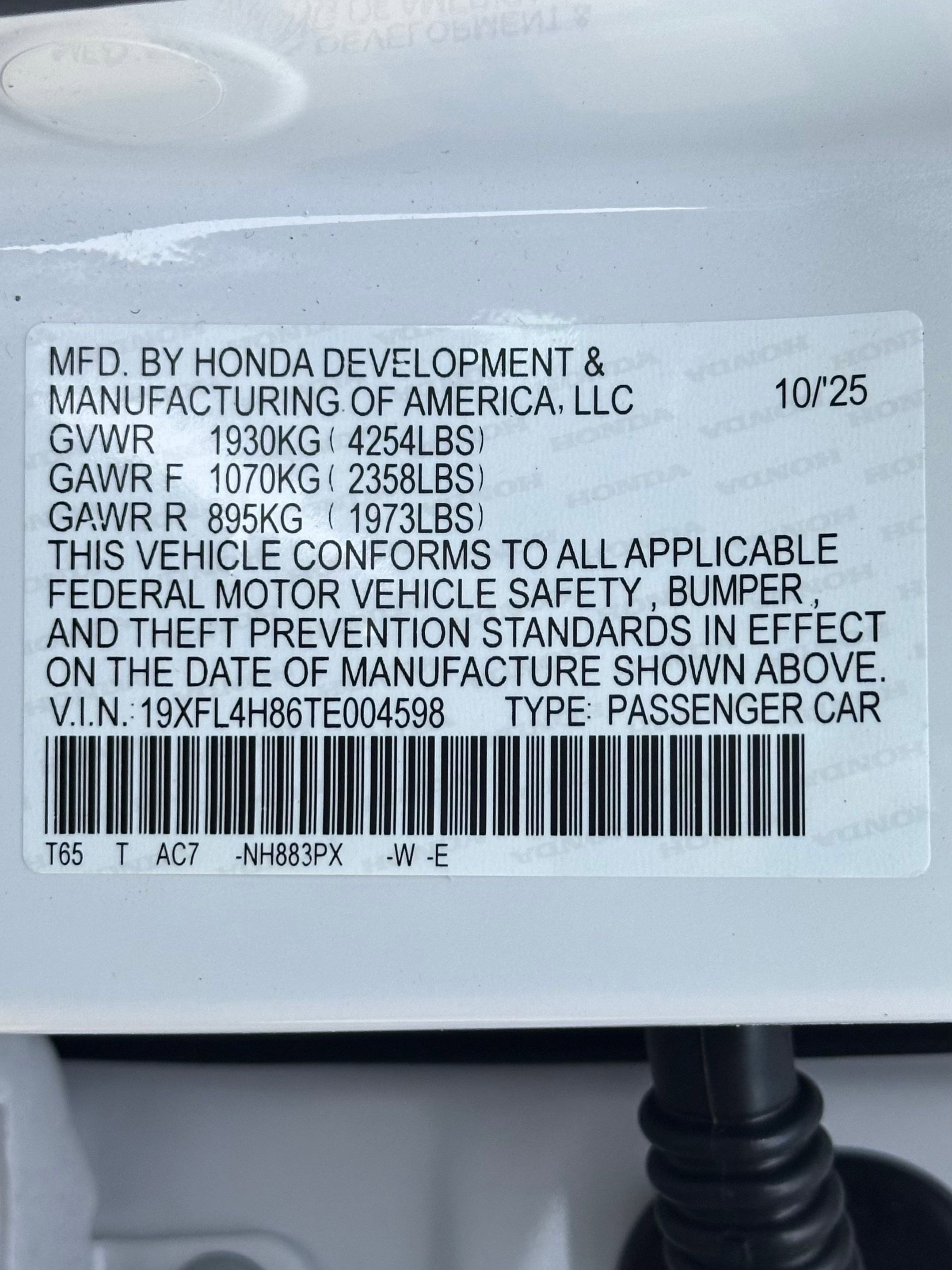 New 2026 Honda Civic Sport image 21