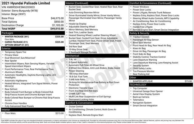 Used 2021 Hyundai Palisade Limited w/ Winter Package image 15