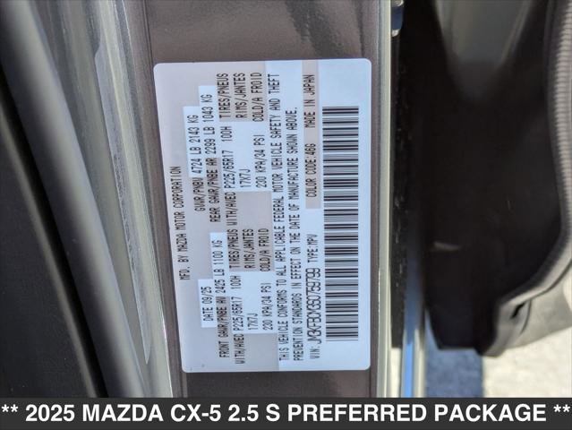 New 2025 MAZDA CX-5 AWD 2.5 S w/ Preferred Package image 15