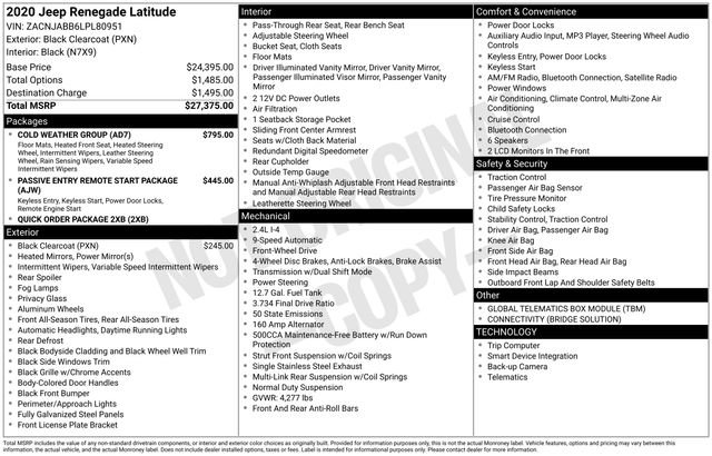 Used 2020 Jeep Renegade Latitude w/ Cold Weather Group image 17